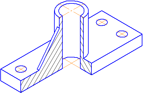 Рисунок 4.4 – Изображение детали в прямоугольной изометрической проекции