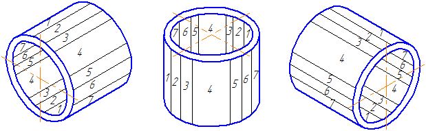 Рисунок 8.30 - Распределение светотени на цилиндре